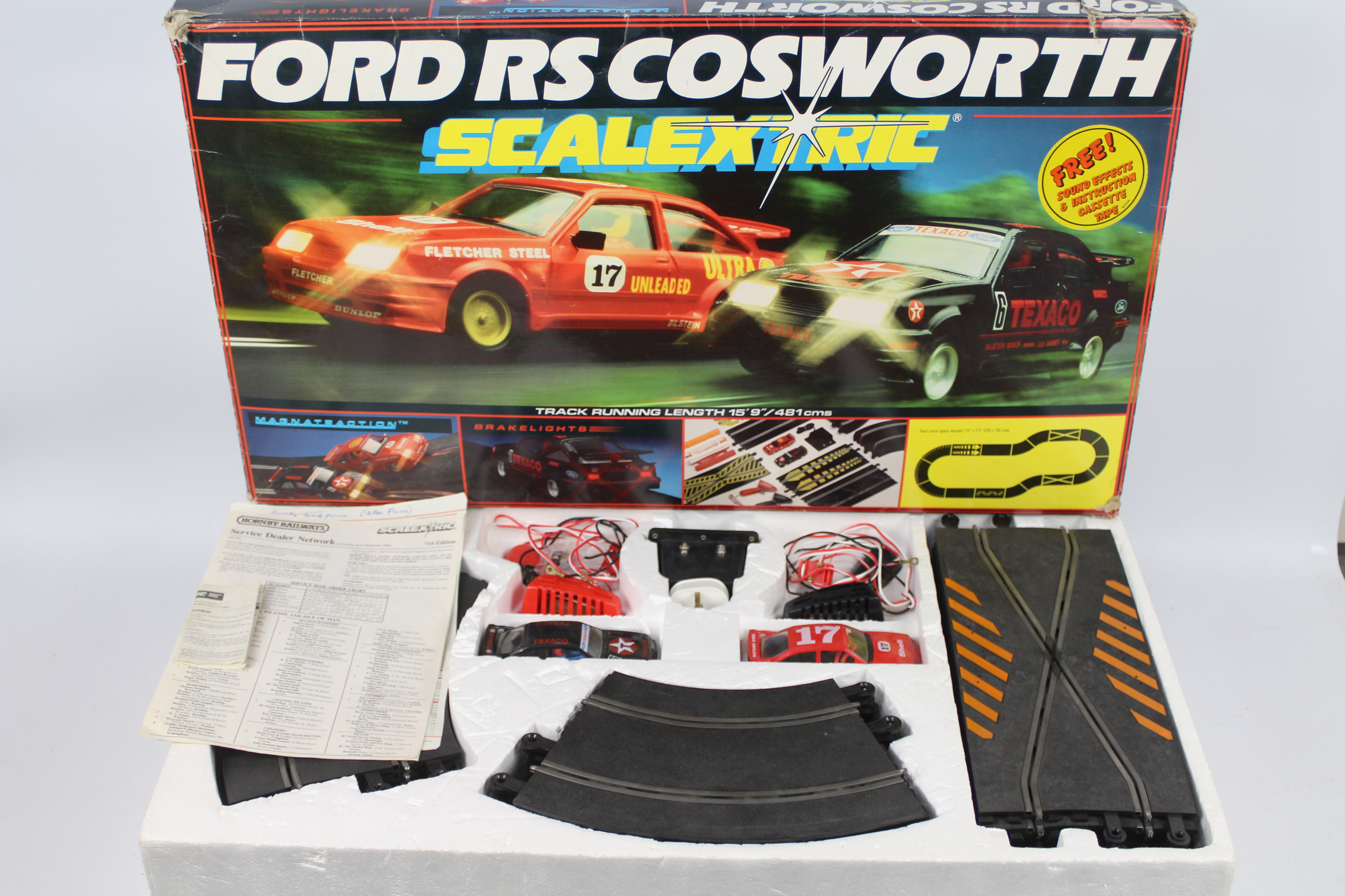 Scalextric - A boxed Scalextric C.575 Ford RS Cosworth Set.