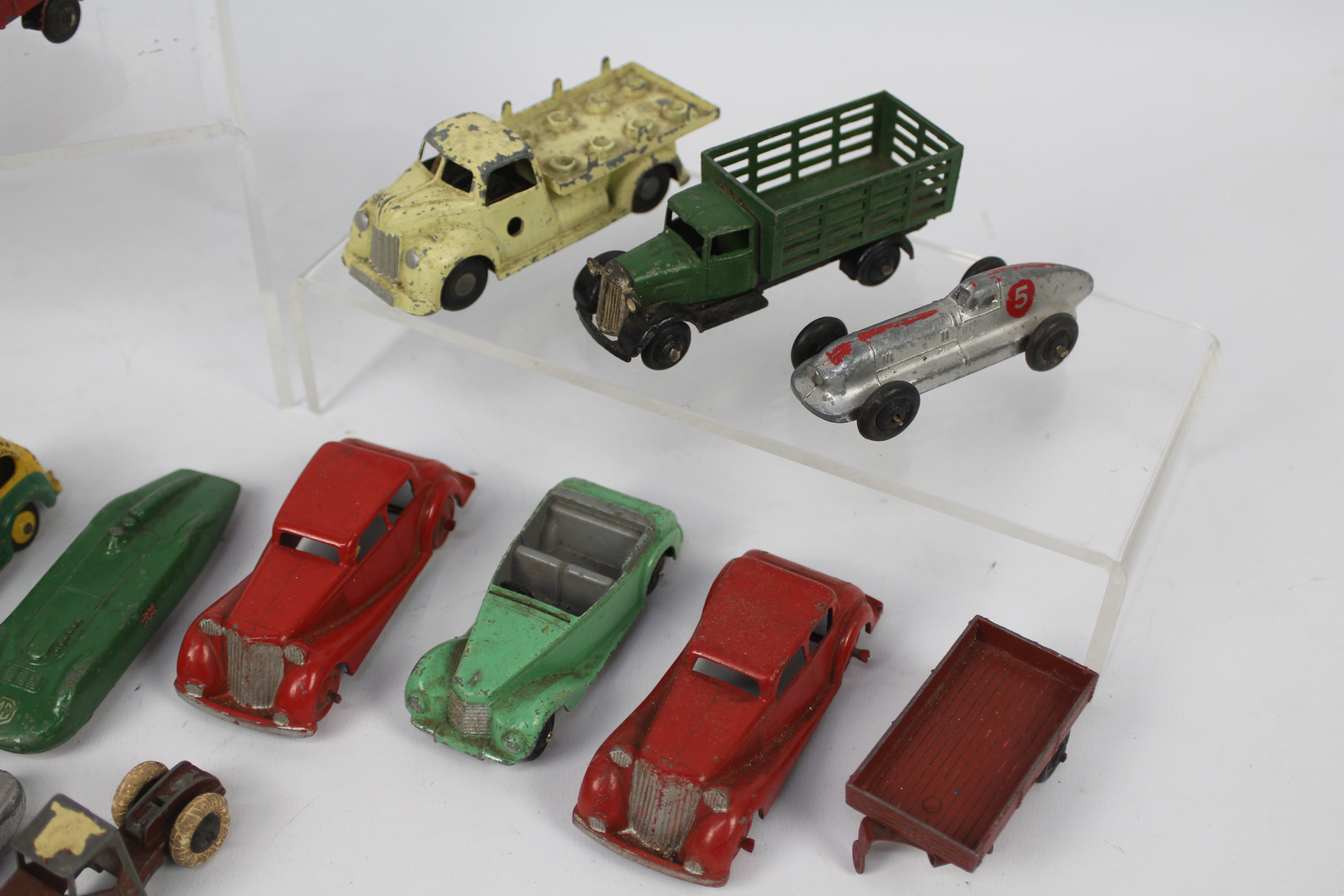 Dinky Toys, Crescent, - An unboxed grouping of playworn diecast models predominately Dinky Toys. - Image 3 of 3
