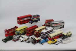 Corgi - Matchbox - Rio - A group of 18 x unboxed models including 8 x buses in 1:50 scale,