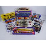 Majorette, Corgi, Siku, Lledo - A boxed group of diecast vehicles in various scales.