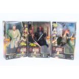 Star Wars, Hasbro - Three Hasbro Electronic Talking Star Wars Episode 1, boxed 12" action figures.