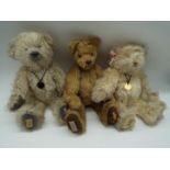 Deans Bears - three mohair Bears by Deans, all issued in limited editions with certificates, Toby,