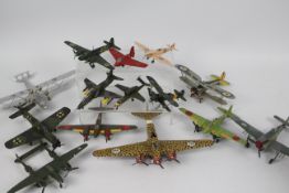 Airfix - A collection of 14 x pre built aircraft kit models in various scales including Lockheed
