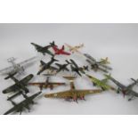 Airfix - A collection of 14 x pre built aircraft kit models in various scales including Lockheed