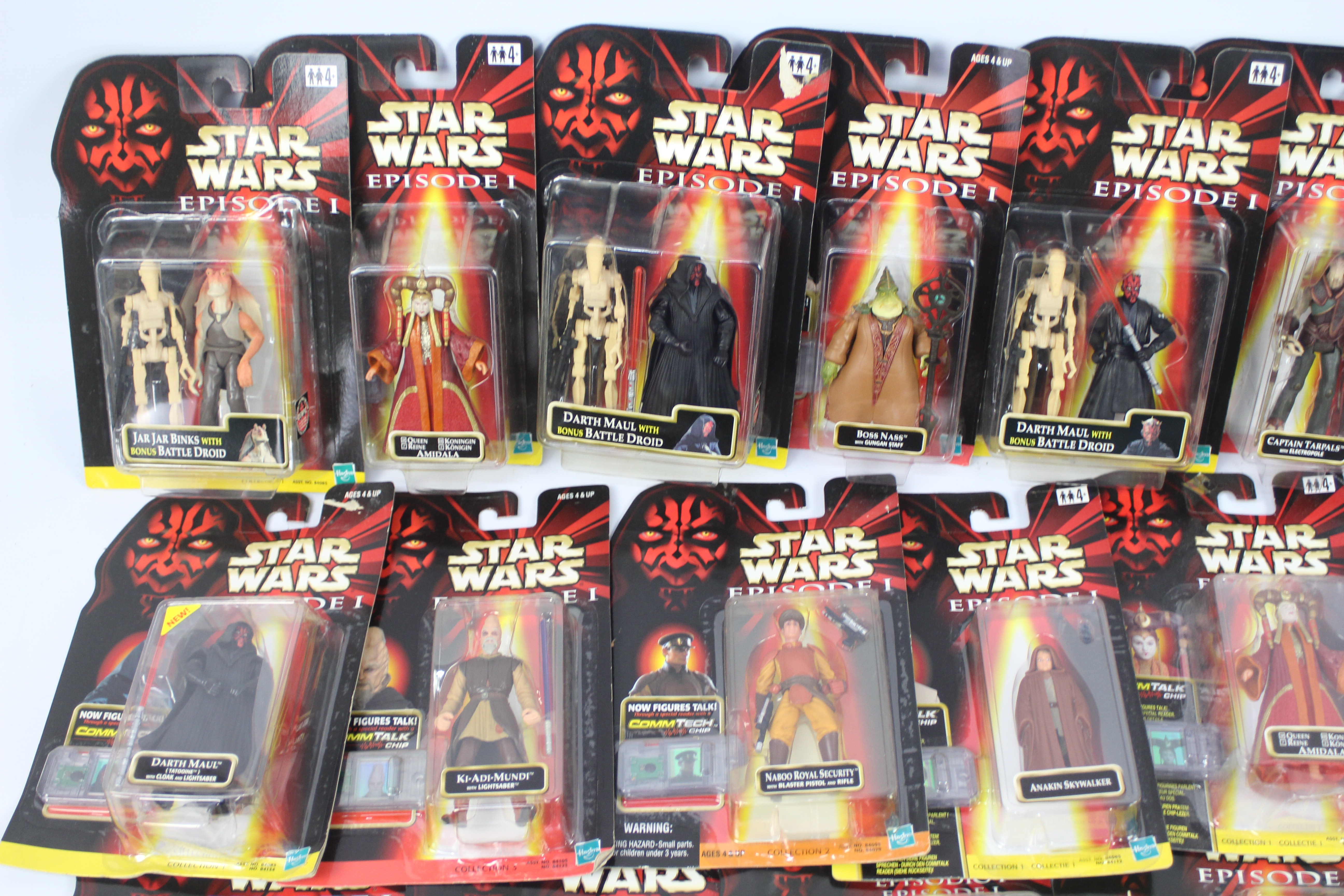 Hasbro, Star Wars - 20 carded modern Hasbro Star Wars Episode 1, 3.75" action figures. - Image 2 of 5