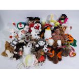 Ty Beanie - 36 x Beanie Baby soft toys - Lot includes a 'Hippie' Beanie Baby rabbit,