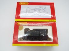 Hornby - two OO gauge model diesel shunter 0-4-0 locomotives, BR op no D2412 # R2188,