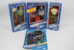Hasbro GI Joe - Three boxed GI Joe 'Hall of Fame' 12" action figures with a carded 'Hall of Fame'