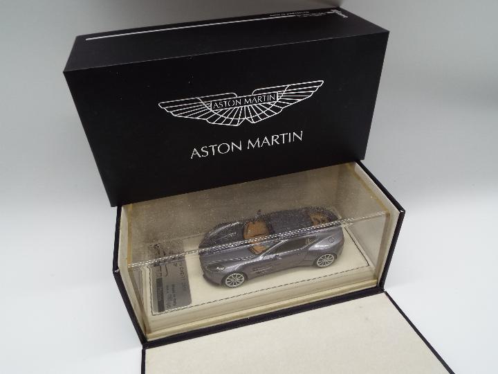 Milano Tecnomodel - an extremely rare 1:43 scale model Aston Martin One-77, Tungsten silver,