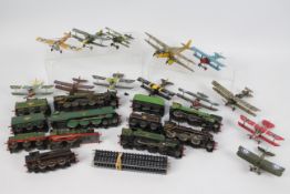 Airfix - A collection of 13 x pre built aircraft and 7 x steam loco kit models including Battle Of