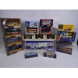 Hess, Vanguards, Corgi, EFE - 18 boxed diecast and plastic vehicles in various scales.