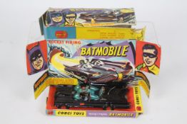 Corgi Toys - A Corgi Toys 267 Batman's Batmobile, gloss black body, 'Bat' logo hubs,