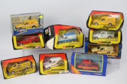 Corgi - 9 x boxed Corgi vehicles - Lot includes a #497 1983 Corgi 497 Ford Escort,