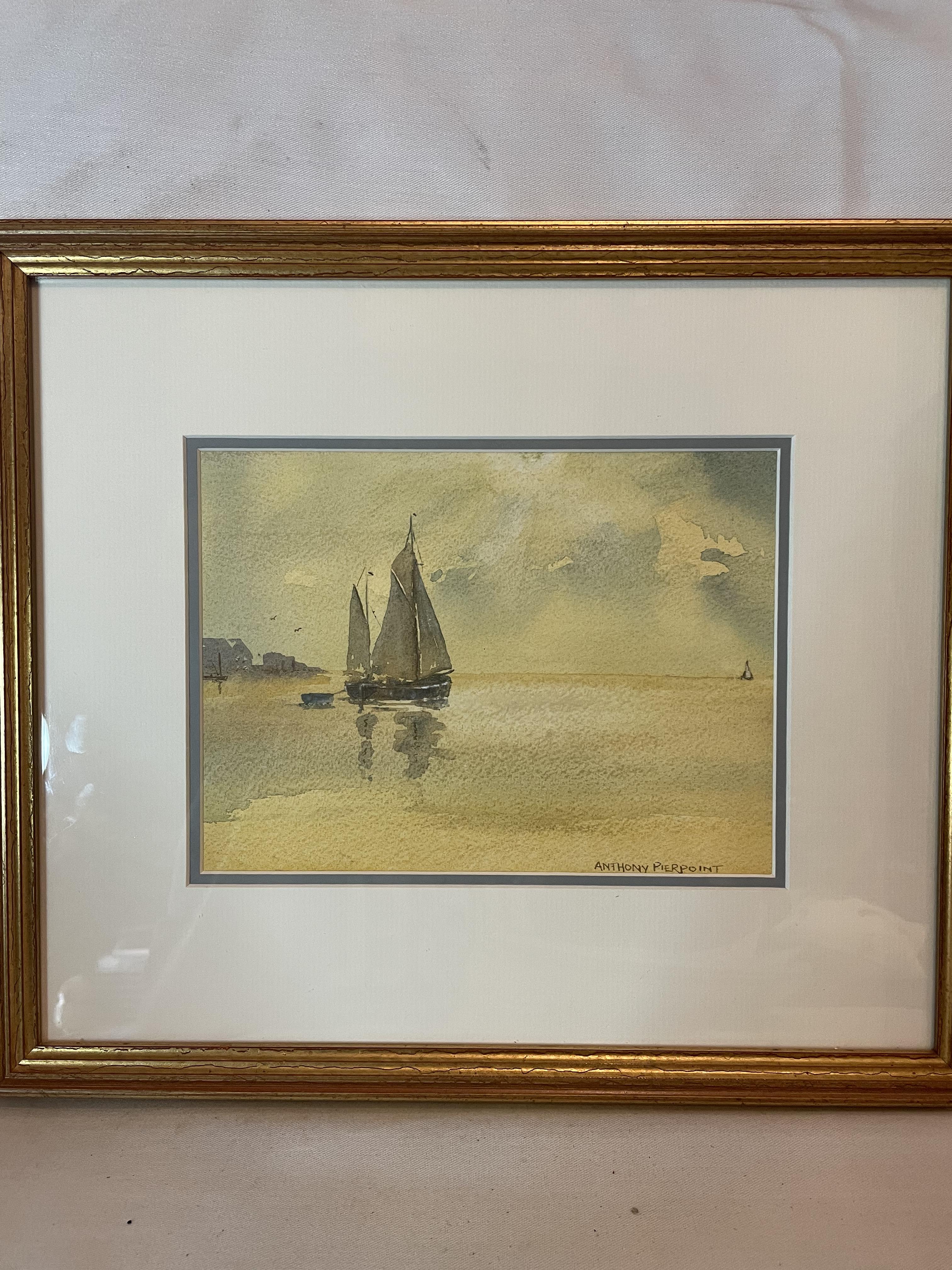 ART - ANTHONY PIERPOINT - SIGNED PRINT SEASCAPE