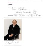 SIR MICHAEL PARKINSON AUTOGRAPHED PHOTO