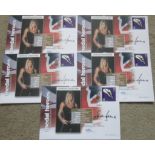 SHARRON DAVIES OLYMPIC MEDAL AUTOGRAPHED POSTAL COVERS X 5