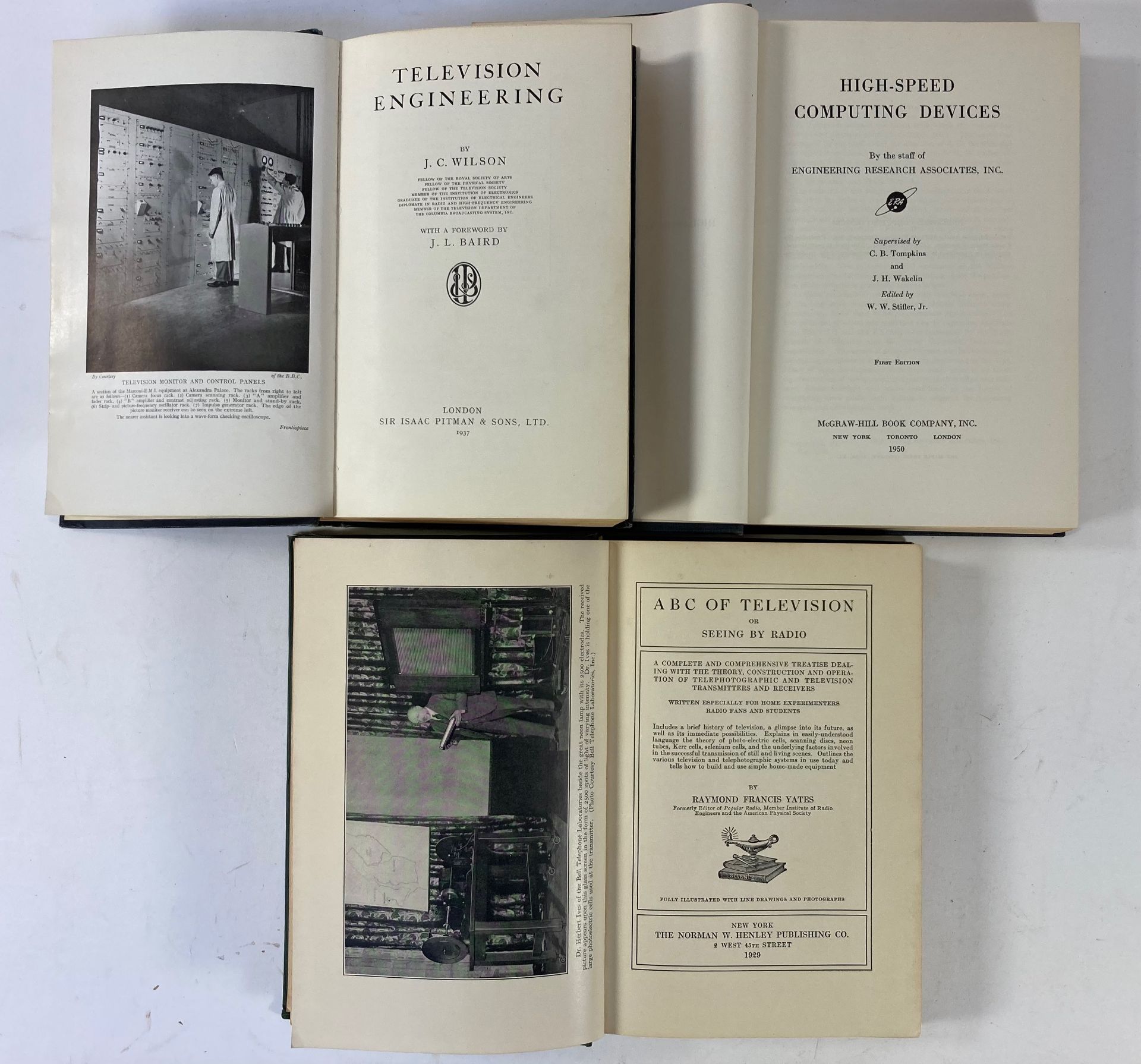 WILSON, J.C. Television engineering. Lond., 1937. xv, 492, 21, (3) pp. Ocl