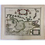 AMERICA -- "VENEZUELA, cum parte Australi Novæ Andalusiæ". Amst., W.J. Blaeu, (1635). Engr