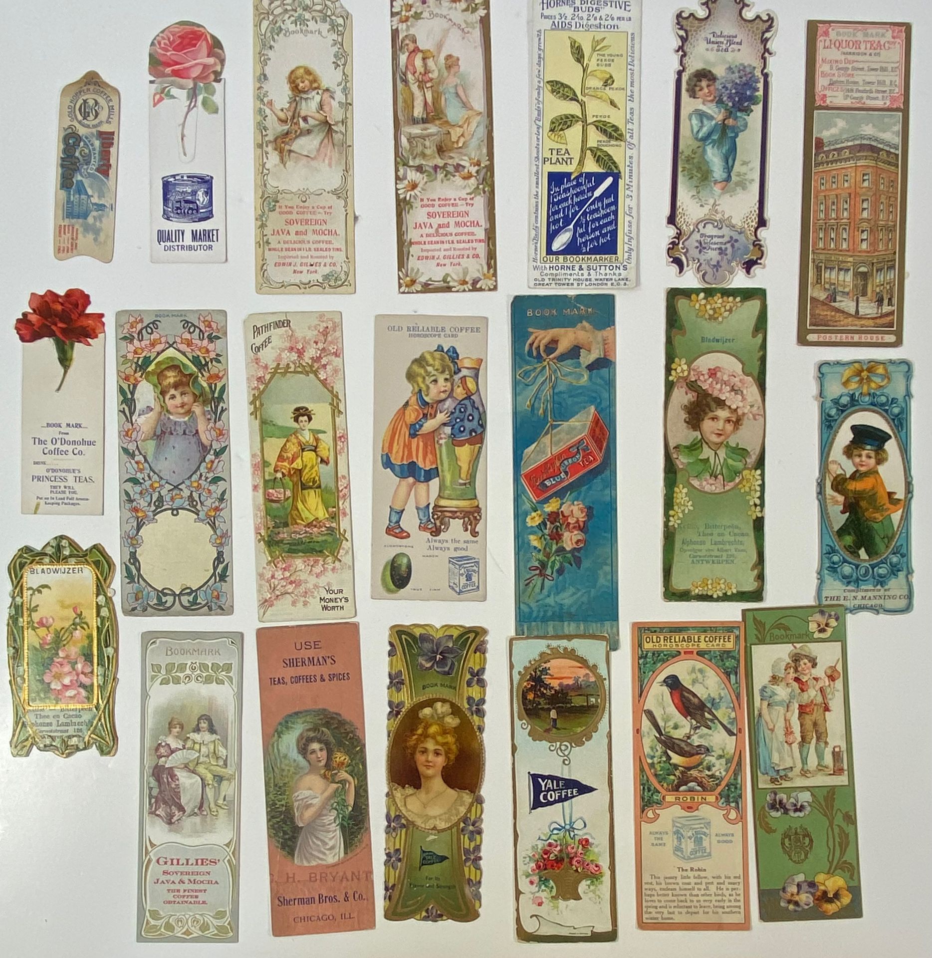 COLLECTION of over 200 bookmarkers, all related to coffee and/or tea