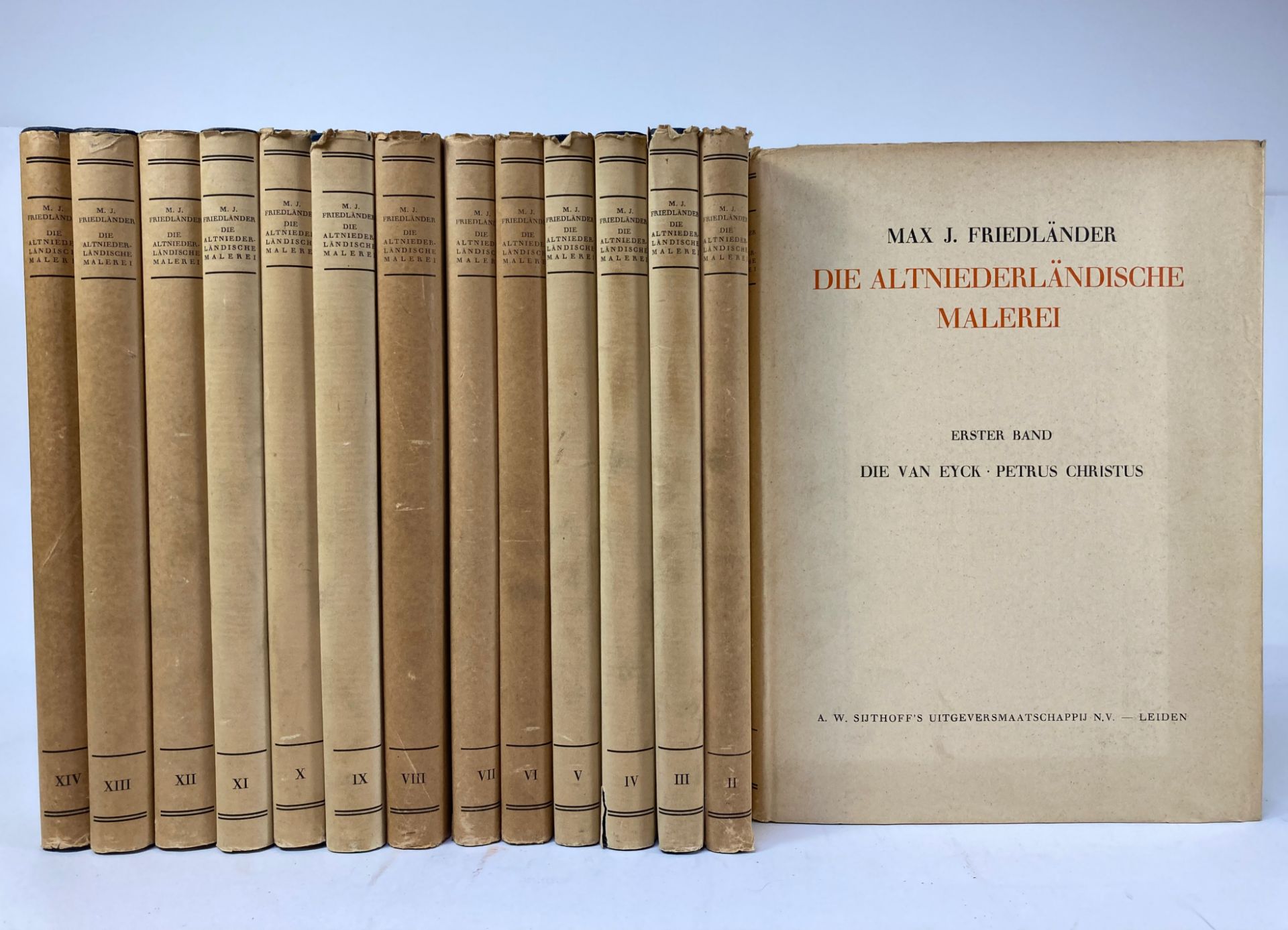 FRIEDLÄNDER, M.J. Die altniederländischen Malerei. Leid., Berl., 1934-37. 14 vols. Prof. ill
