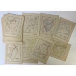LOW COUNTRIES -- GRONINGEN -- COLLECTION of 31 lithogr. maps, cold. in outlines, taken