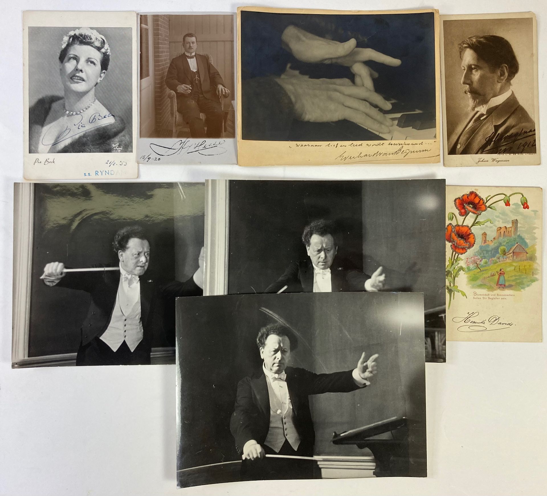 BEIJNUM, Everard v. (1894-1957), pianist. B&B photograph of v. B.'s