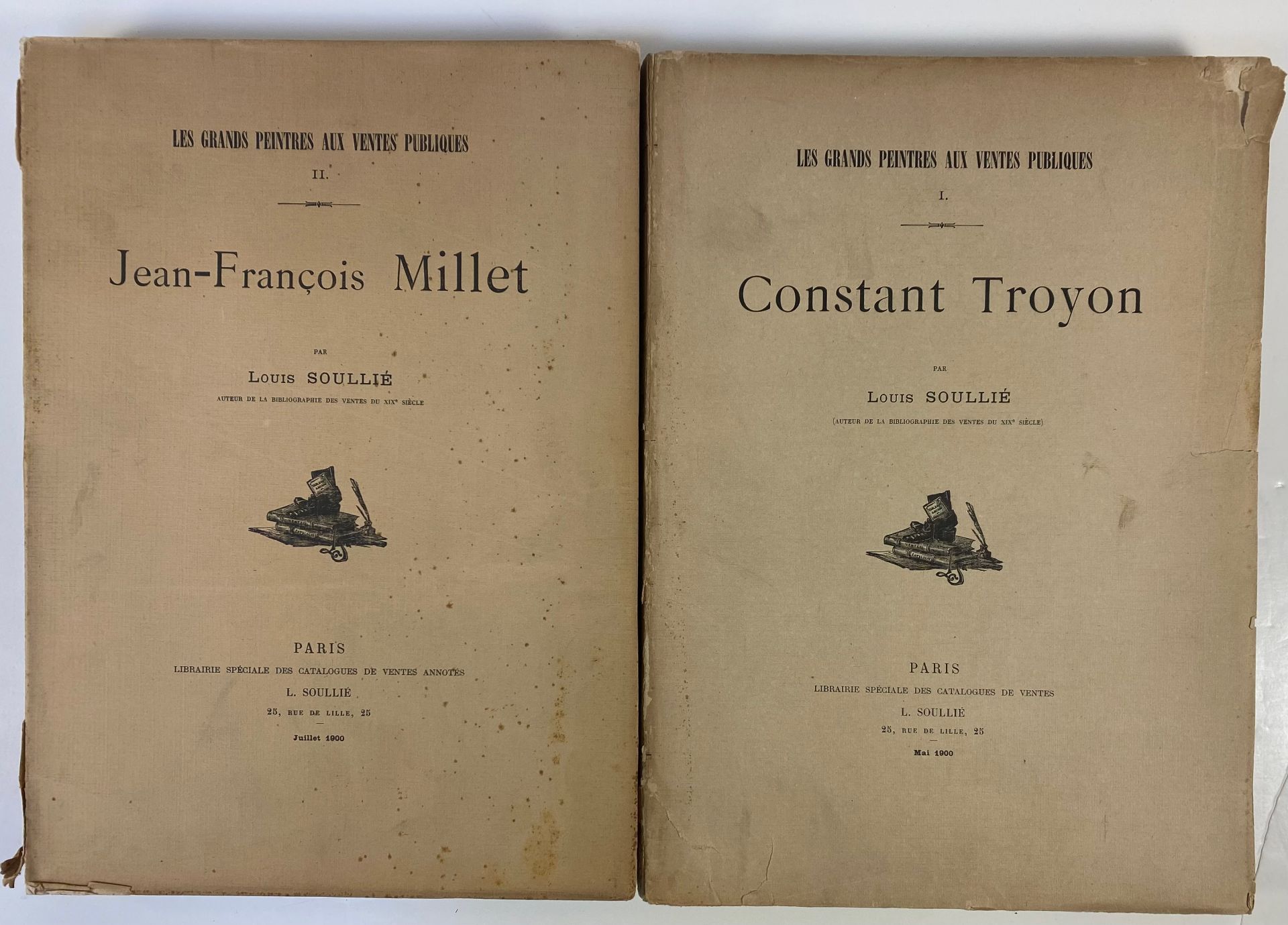 SOULLIÉ, l. Les grands peintres aux ventes publiques. I: Constant Troyon. II