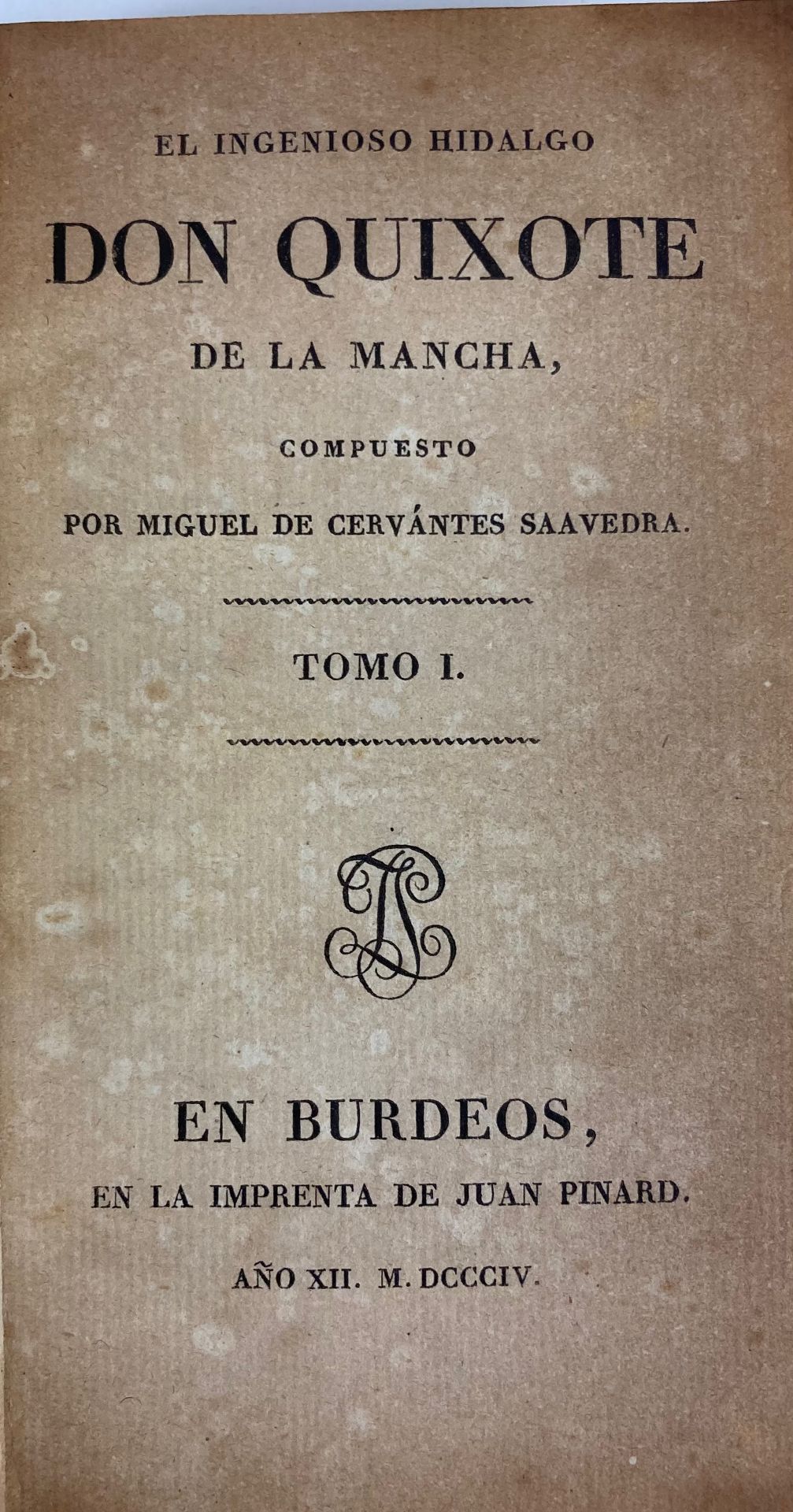 CERVANTES SAAVEDRA, M. de. El ingenioso hidalgo Don Quixote de la Mancha - Bild 2 aus 2