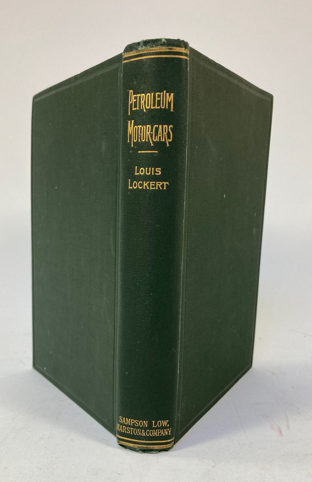 AUTOMOBILIA -- LOCKERT, L. Petroleum Motor-Cars. Lond., Sampson Low, Marston & Co., 1898 - Bild 2 aus 2