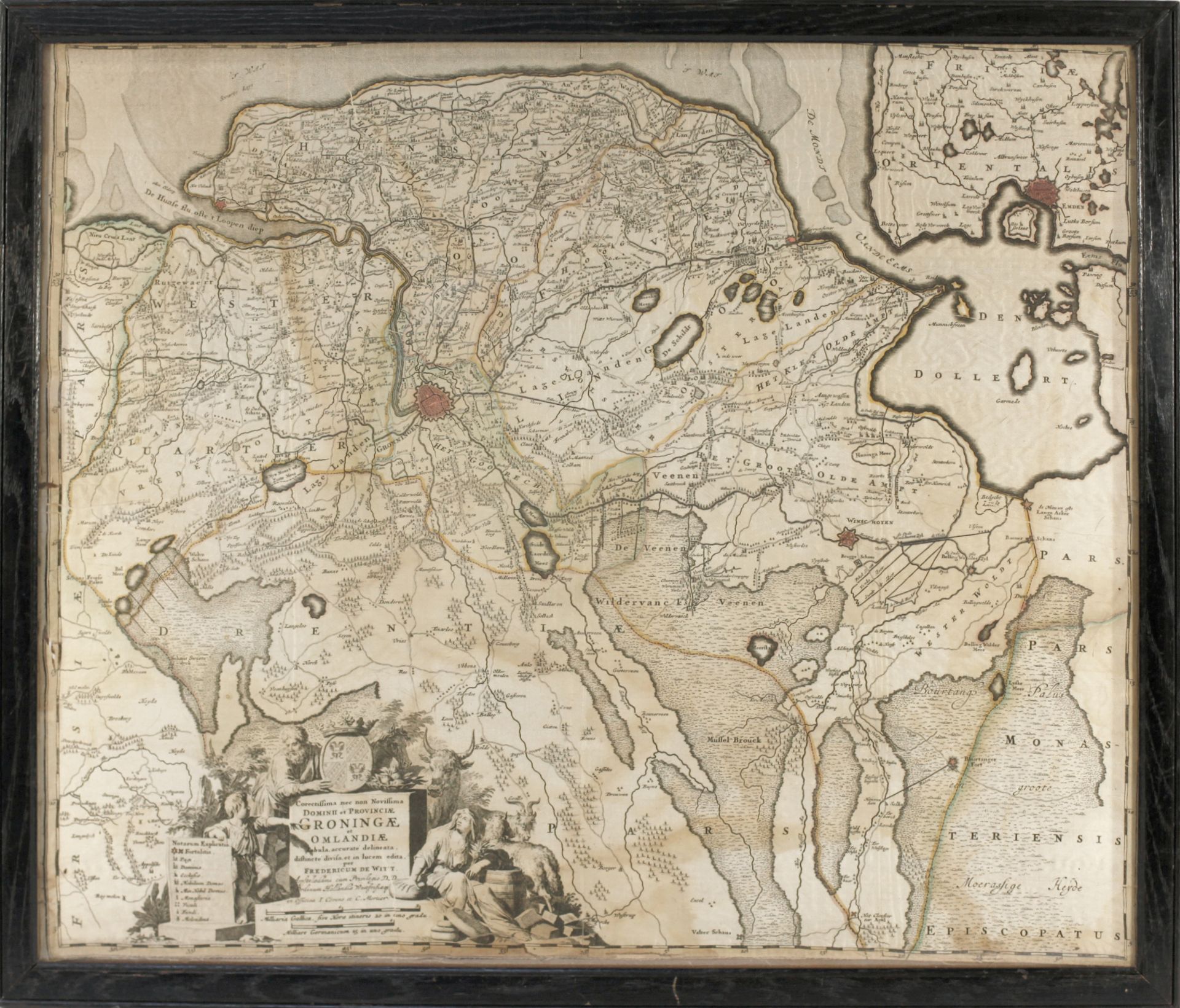 LOW COUNTRIES -- FRIESLAND -- "FRISIÆ ab Auctore B. Schotano a Sterringa". - "CORRECTISSIMA nec