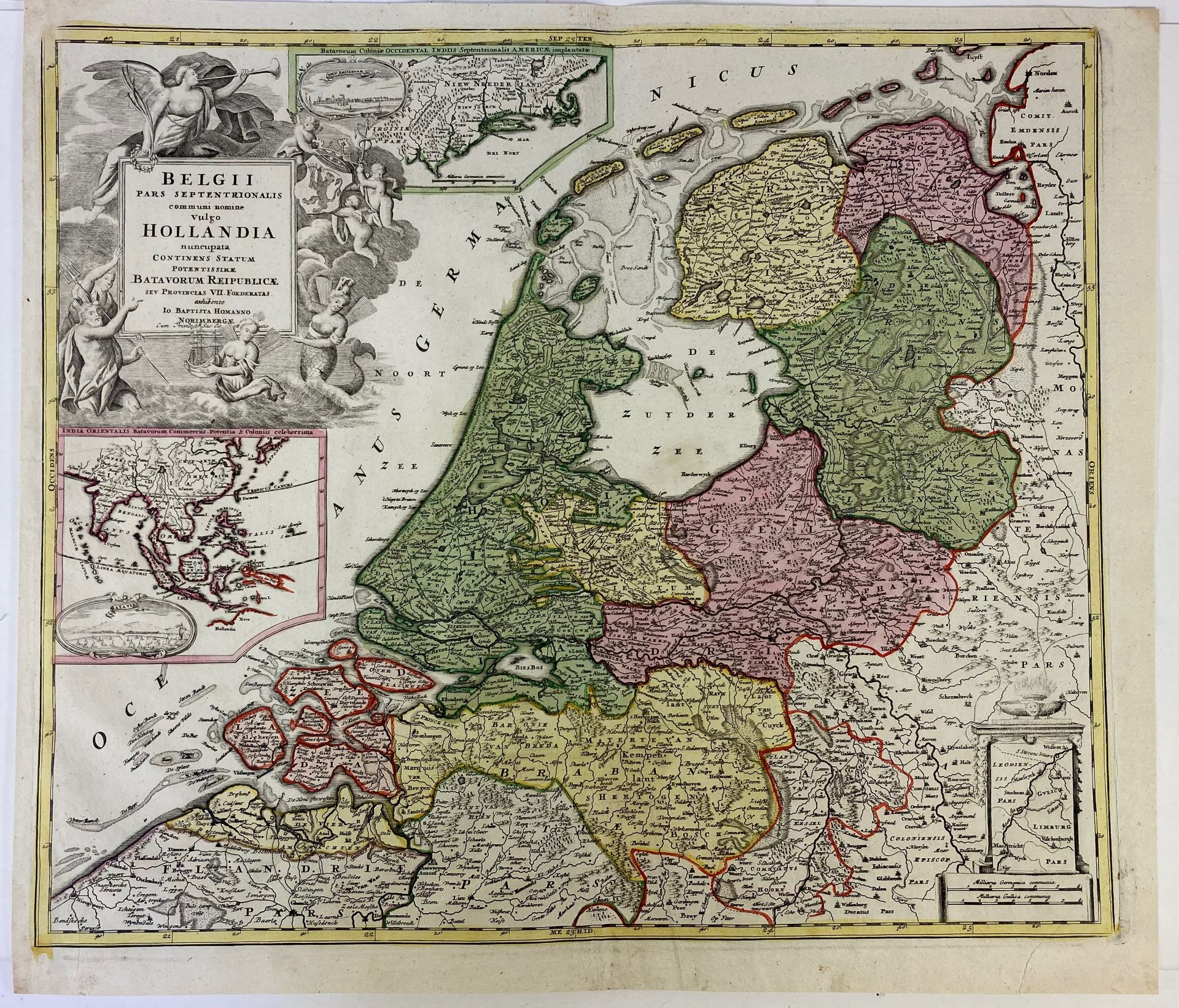 LOW COUNTRIES -- "BELGII pars septentrionalis communi nomine vulgo Hollandia nuncupata continens sta