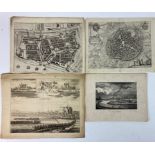 LOW COUNTRIES -- COLLECTION of 78 topographical views & plans, primarily of Dutch (also