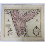 INDIA -- "CARTE DES CÔTES DE MALABAR ET COROMANDEL (…)". Amst., Covens & Mortier, (c