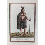 AMERICA -- COLLECTION of 35 costume plates depicting indian tribes of South America