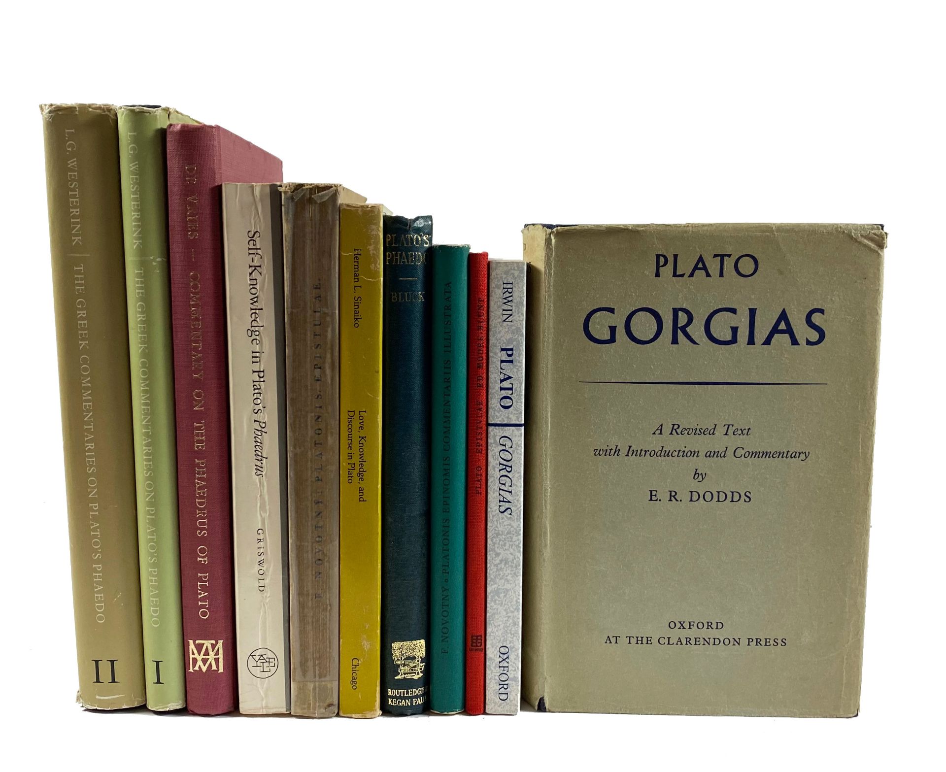 PLATO. Gorgias. A rev. text w. introd. & comm. by E.R. Dodds. 1959