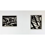 BEGEER, Petrus Anton ('Piet') (1890-1975). (Abstract compositions). (N.d., before 1930?). 2 linocuts