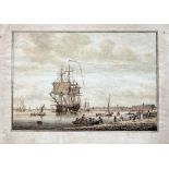 LOW COUNTRIES -- ROTTERDAM -- (VIEW of Rotterdam from 'Bosjes-Eiland' with admiralty on