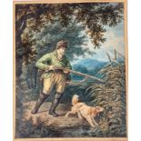 HUNTING -- UYTENBOGAART, Abraham (1803-1865). (Hunting scenes). N.d. Pair of 2 watercolours, one