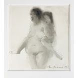 DAAMEN, Theo (1939-2021). (Two nudes). 1995. 200 x 185 mm. Washed ink