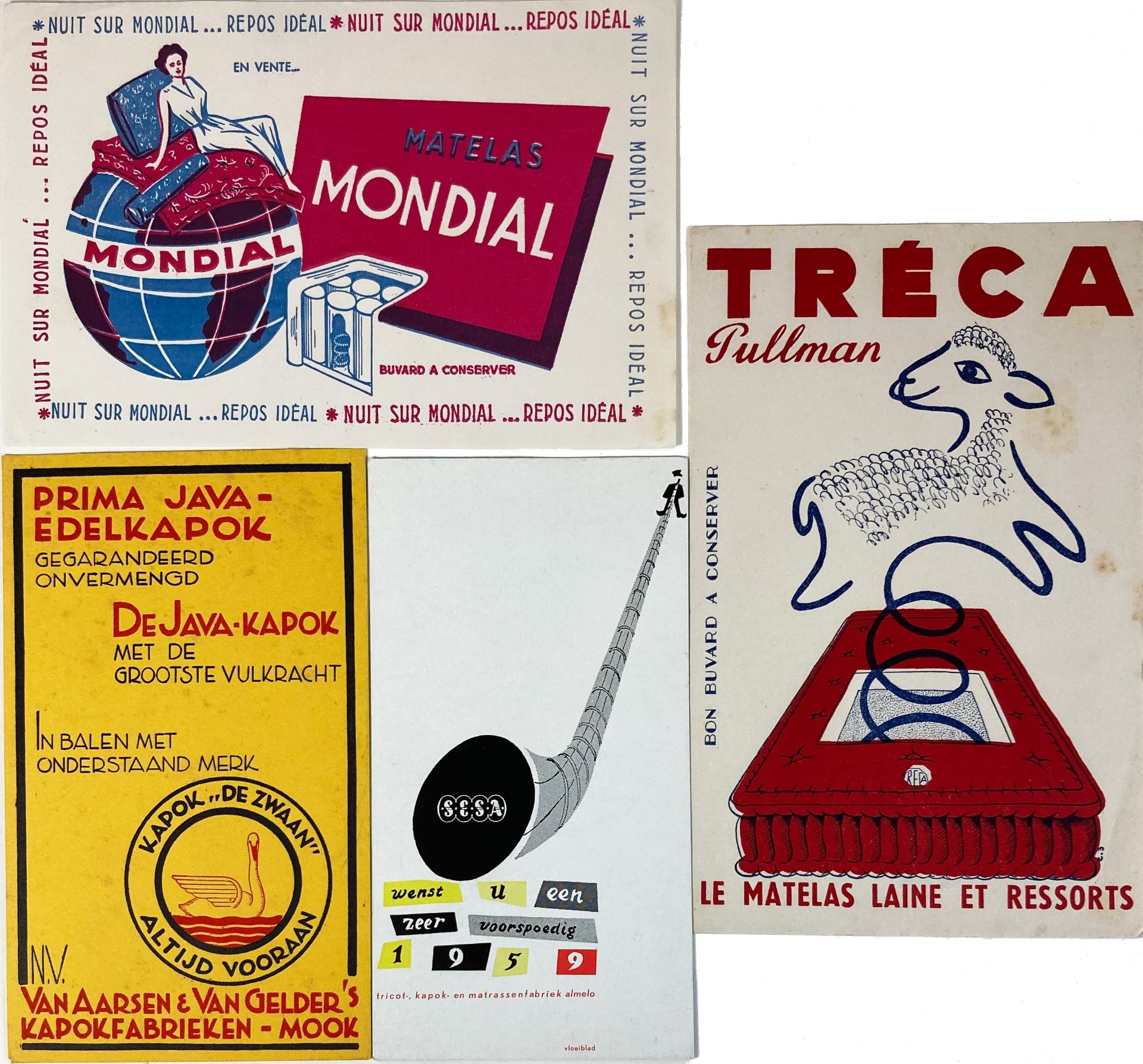 BLOTTING PAPERS, Collection of c. 100 "vloeibladen", pocket calendars, and other advertising
