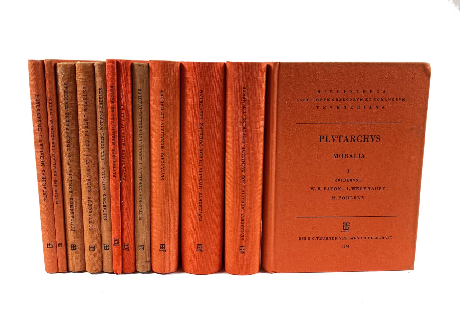 PLUTARCHUS. Moralia. Rec. & emend. C. Hubert, W. Nachstädt, W.R. Paton, M. Pohlenz