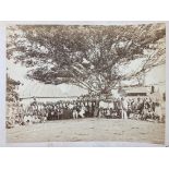 SUMATRA -- COLLECTION of 10 mounted albumen photographs depicting i.a. Padang Panjang, Fortress
