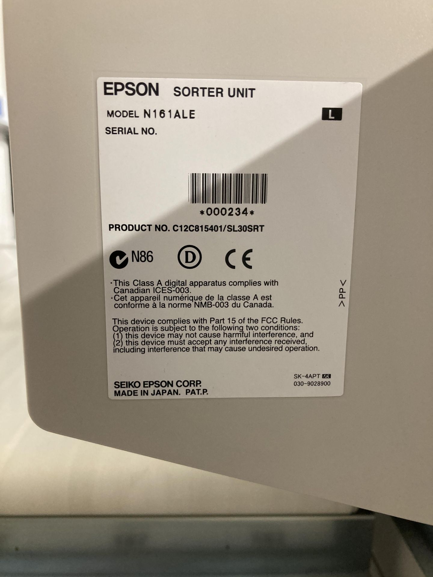 Epson Surelab D3000 printer (2019) - Image 12 of 20