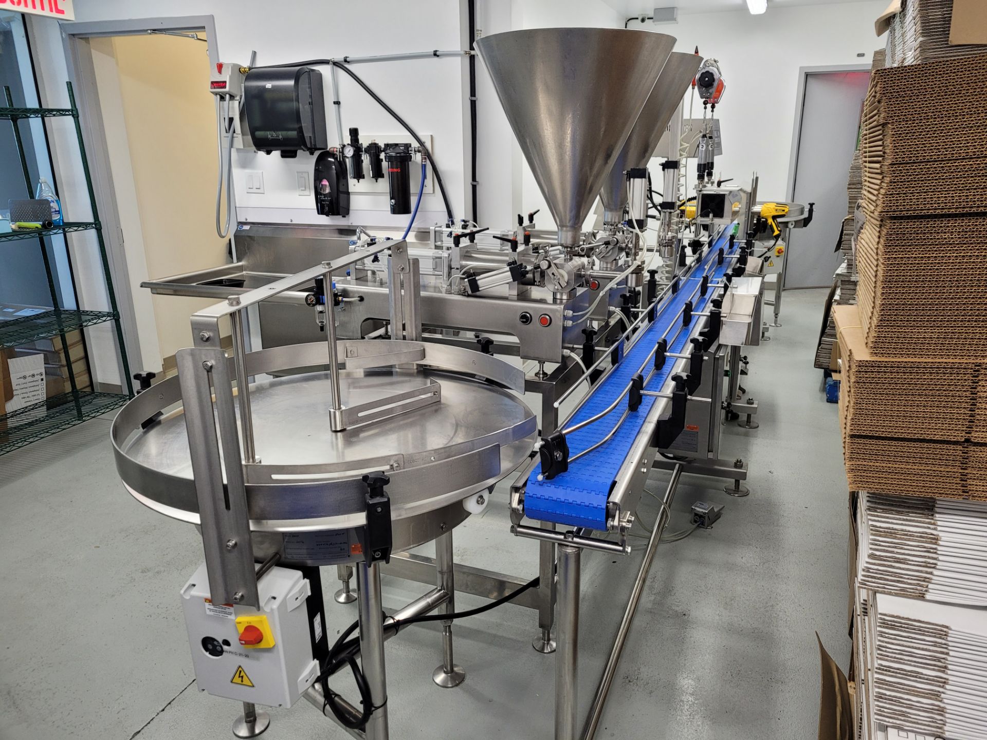 Complete 2019 ALFATEC Filling and Packaging Line (Bulk Bid for Lots 1 through 9)