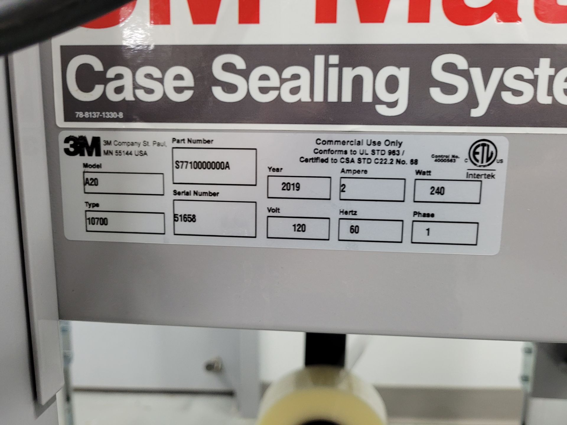 2019 3M Case Sealing System mod. A20 - Image 8 of 10