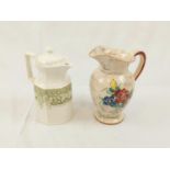A Kensington Staffordshire Ironstone Coffee Pot - Somerset 1803 and a Vintage German Ceramic Water