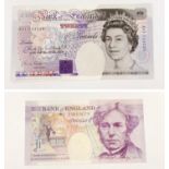 A G.M. Gill Bank of England 1991 A01 Twenty Pound Note. Uncirculated - comes in a plastic wallet.