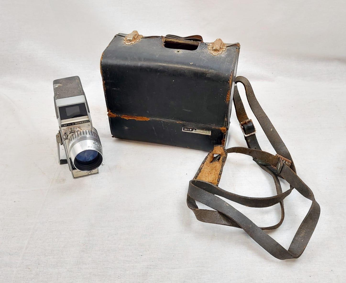 A Vintage Bell and Howell Electric Eye 8MM Perpetual Movie Camera. In working order - comes with