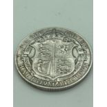 SILVER HALF CROWN 1914 in Extra fine condition having bold and clear definition to both sides and