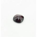 7.35CTS NATURAL PYROPE GARNET, CUSHION CUT. COMES WITH GLI CERTIFICATION.